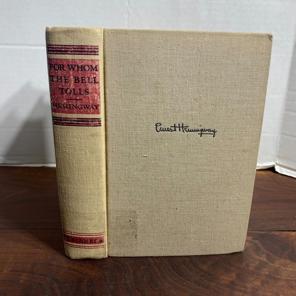 For Whom the Bell Tolls Ernest Hemingway 1940 First Edition Literature Novel HC
